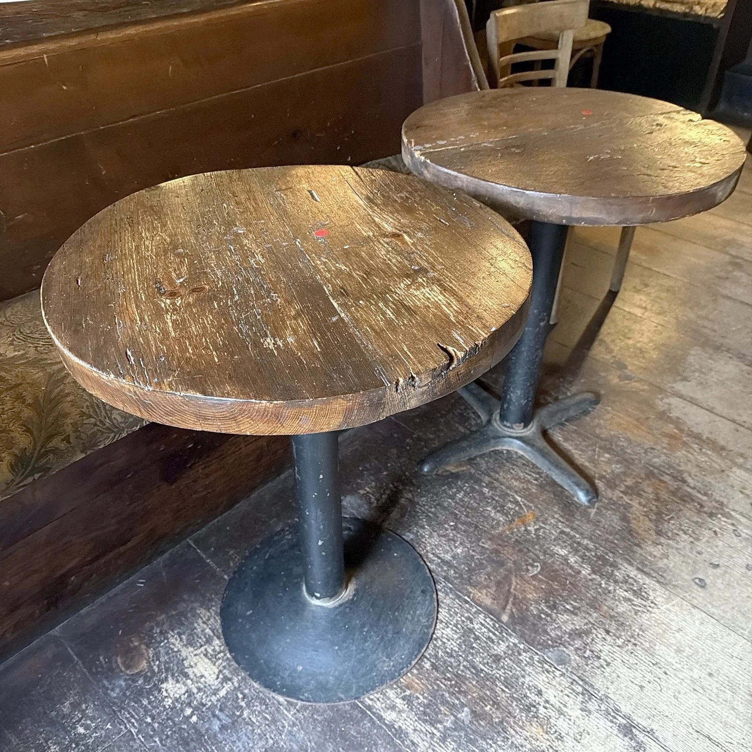 235 Round pub tables, reclaimed-wood tops.jpg