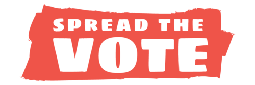 Spread the Vote's logo.