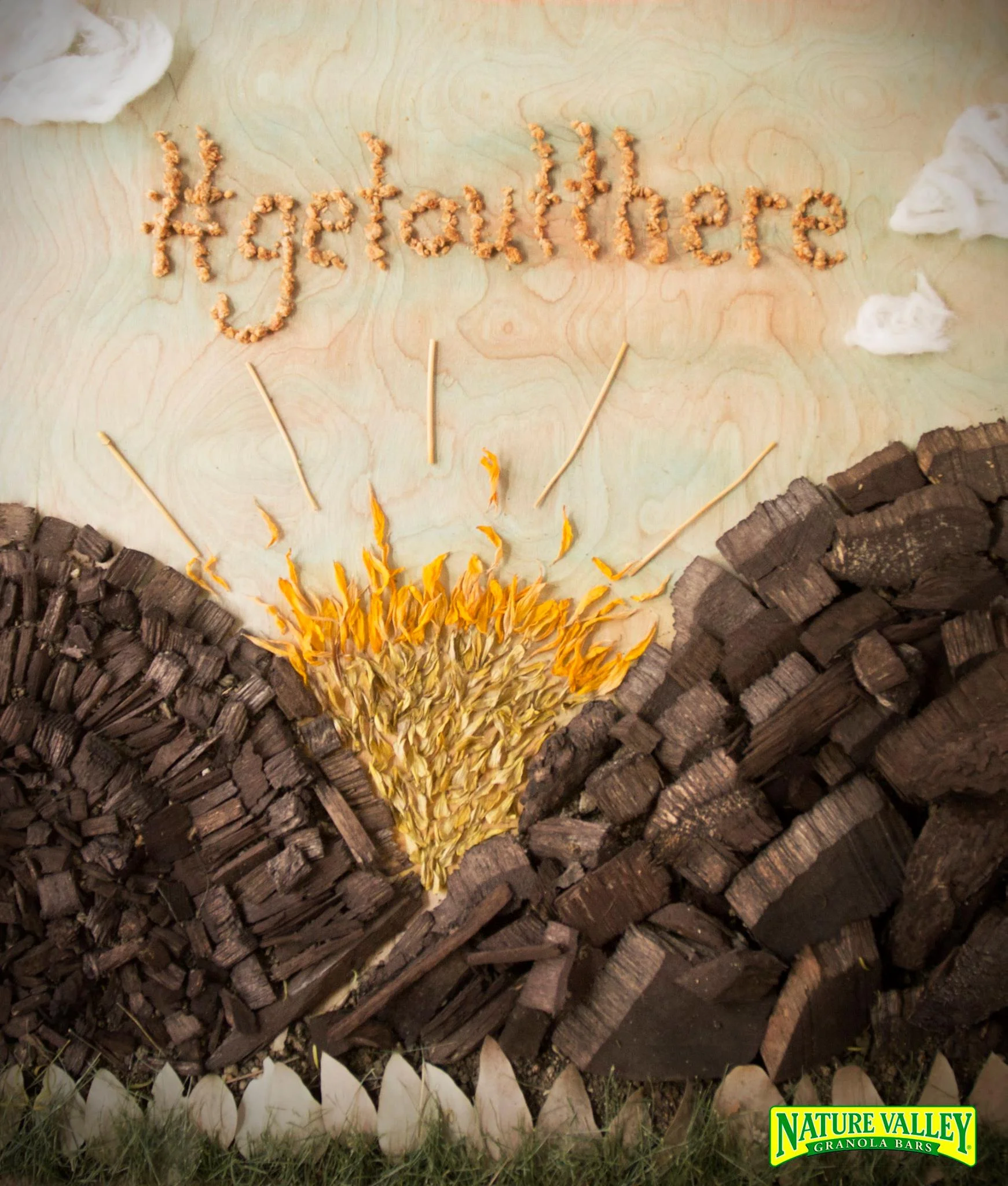 Nature Valley lettering advertisement September 2015