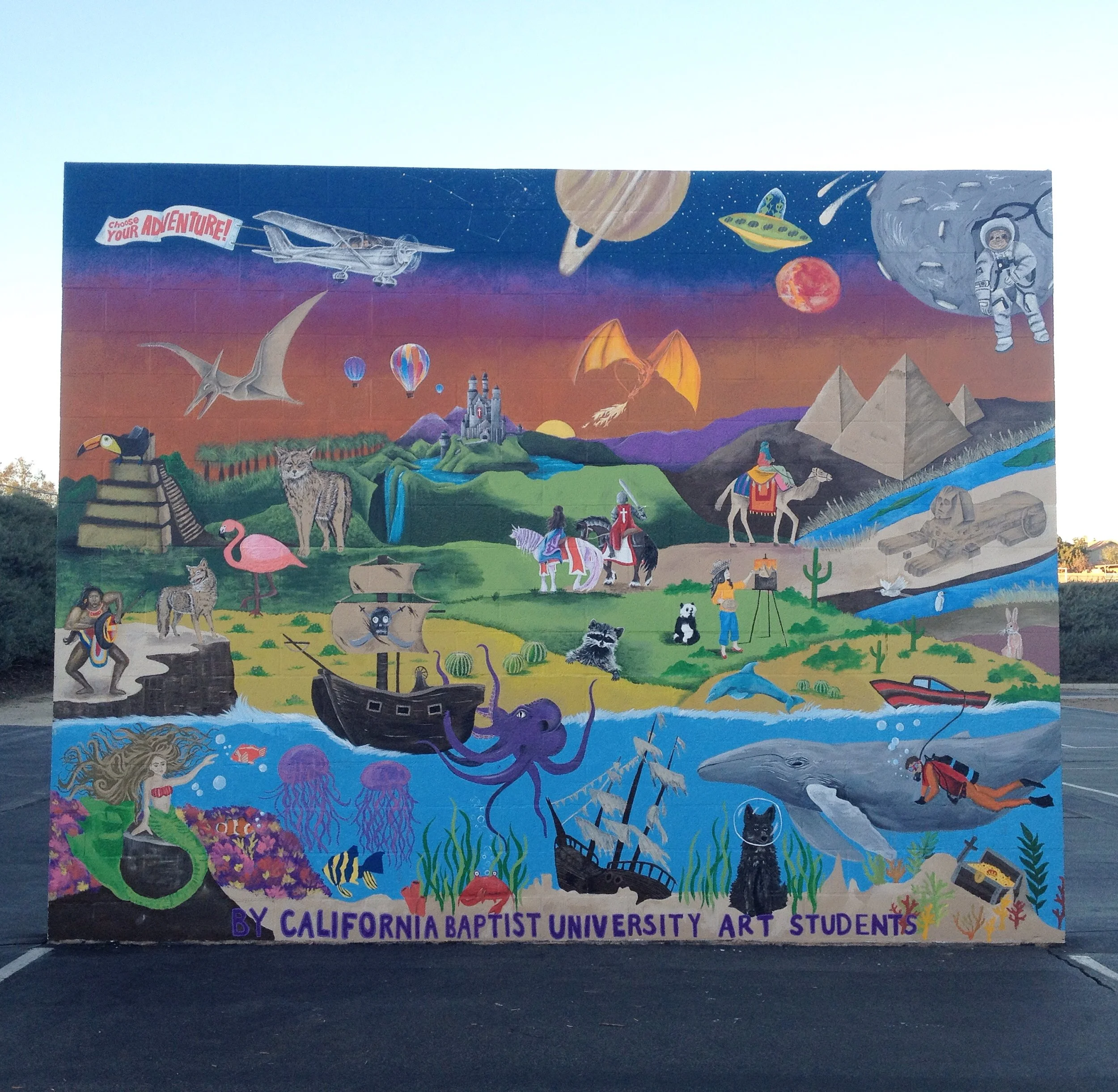 Entire finished wall