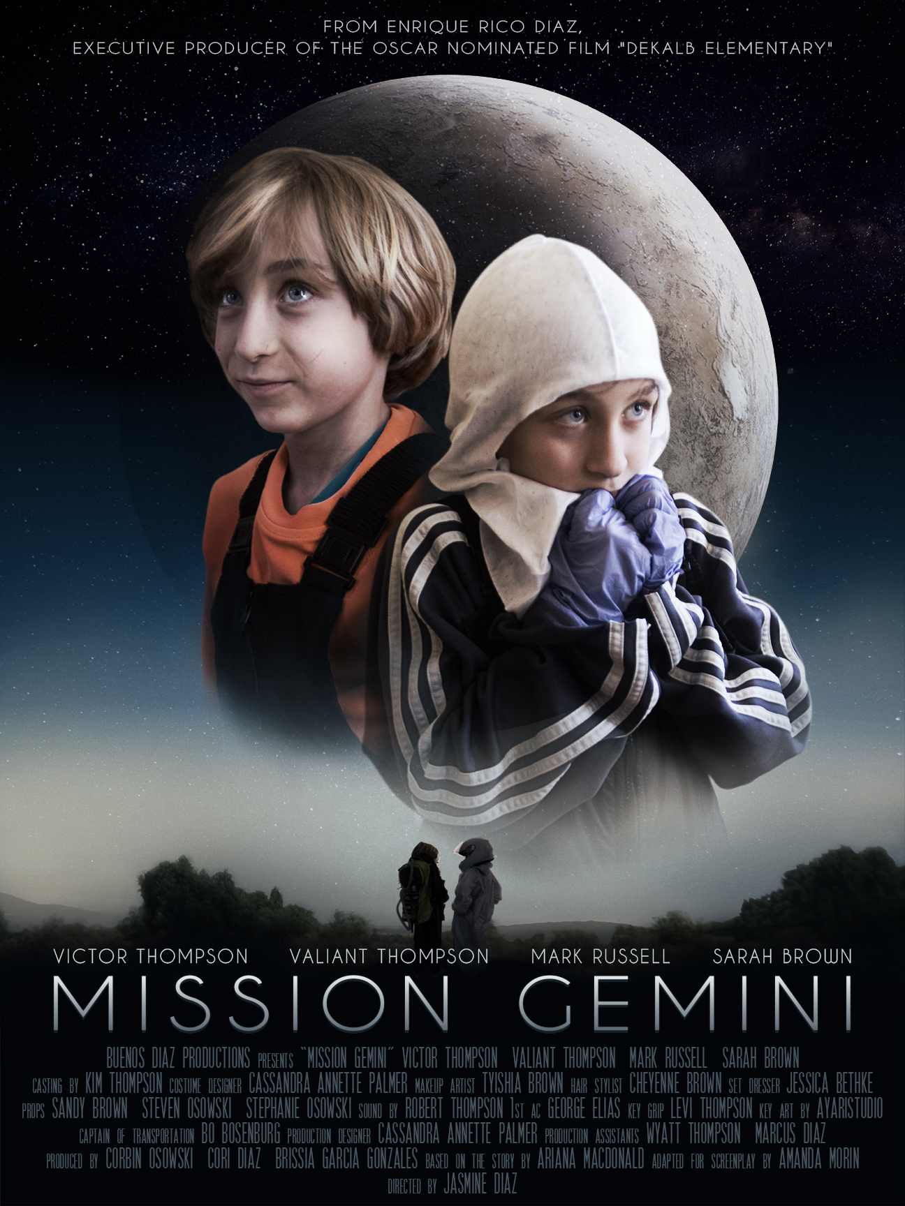 "Mission Gemini" Movie poster for short action film June 2018