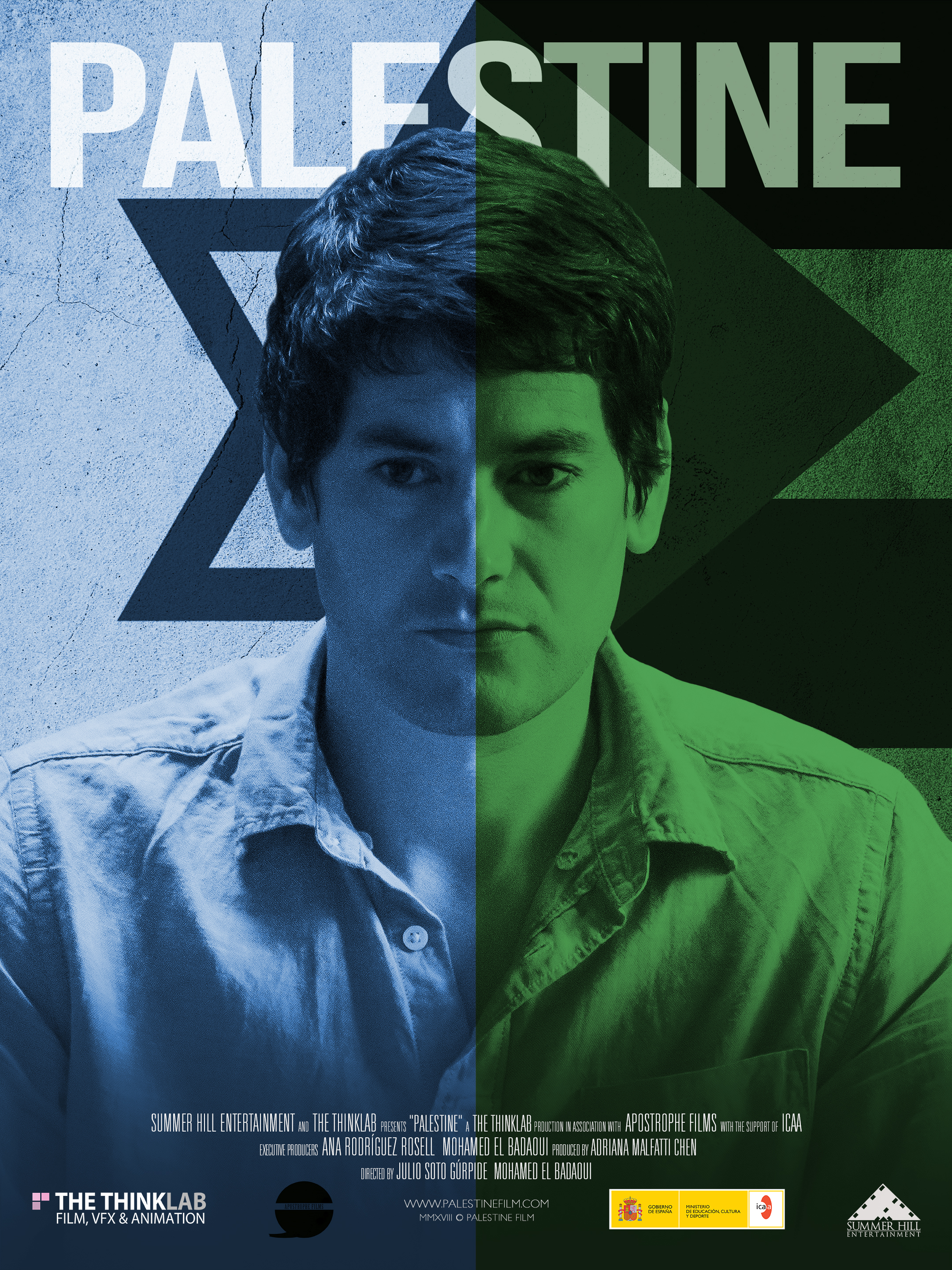 “Palestine” Movie poster for action film January 2019