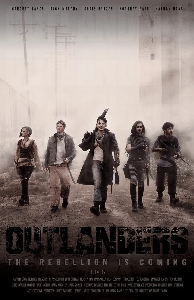 "Outlanders" Movie poster/photo composite using self-taken photos Placed silver in the American Advertising Awards 2017 December 2016 View the rest of the project on the Outlanders Project page