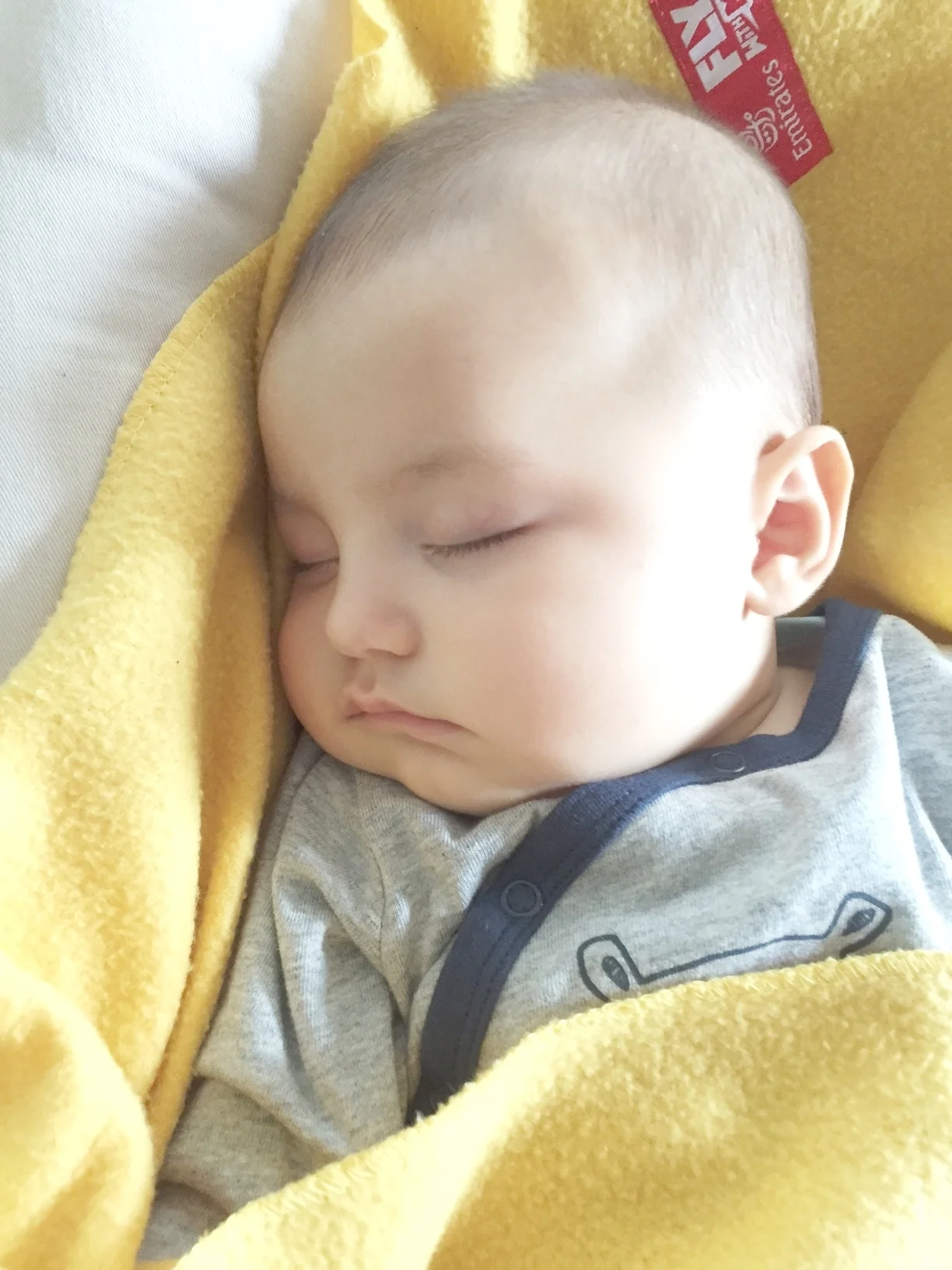 baby boy sleeping well
