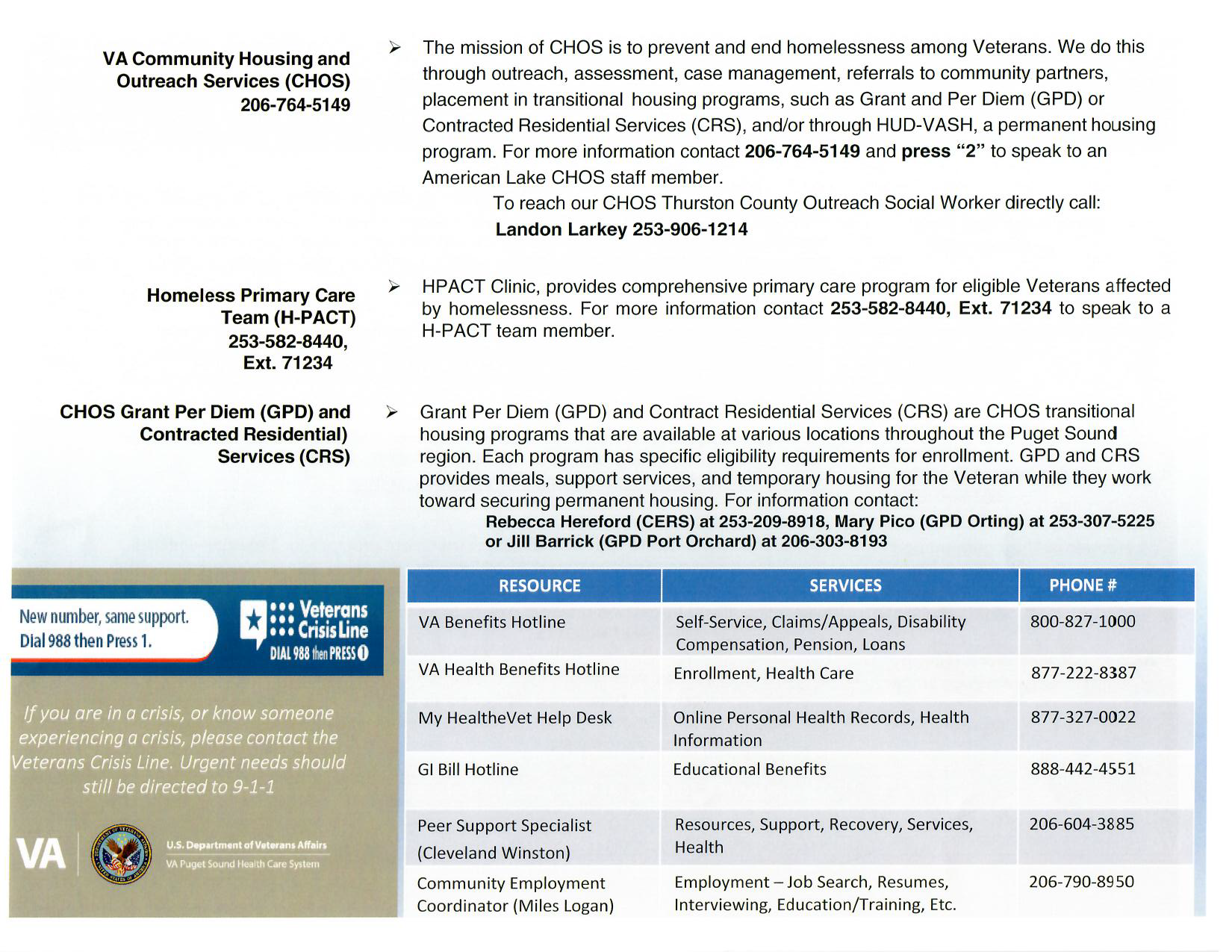Housing — Lacey Veterans Services Hub