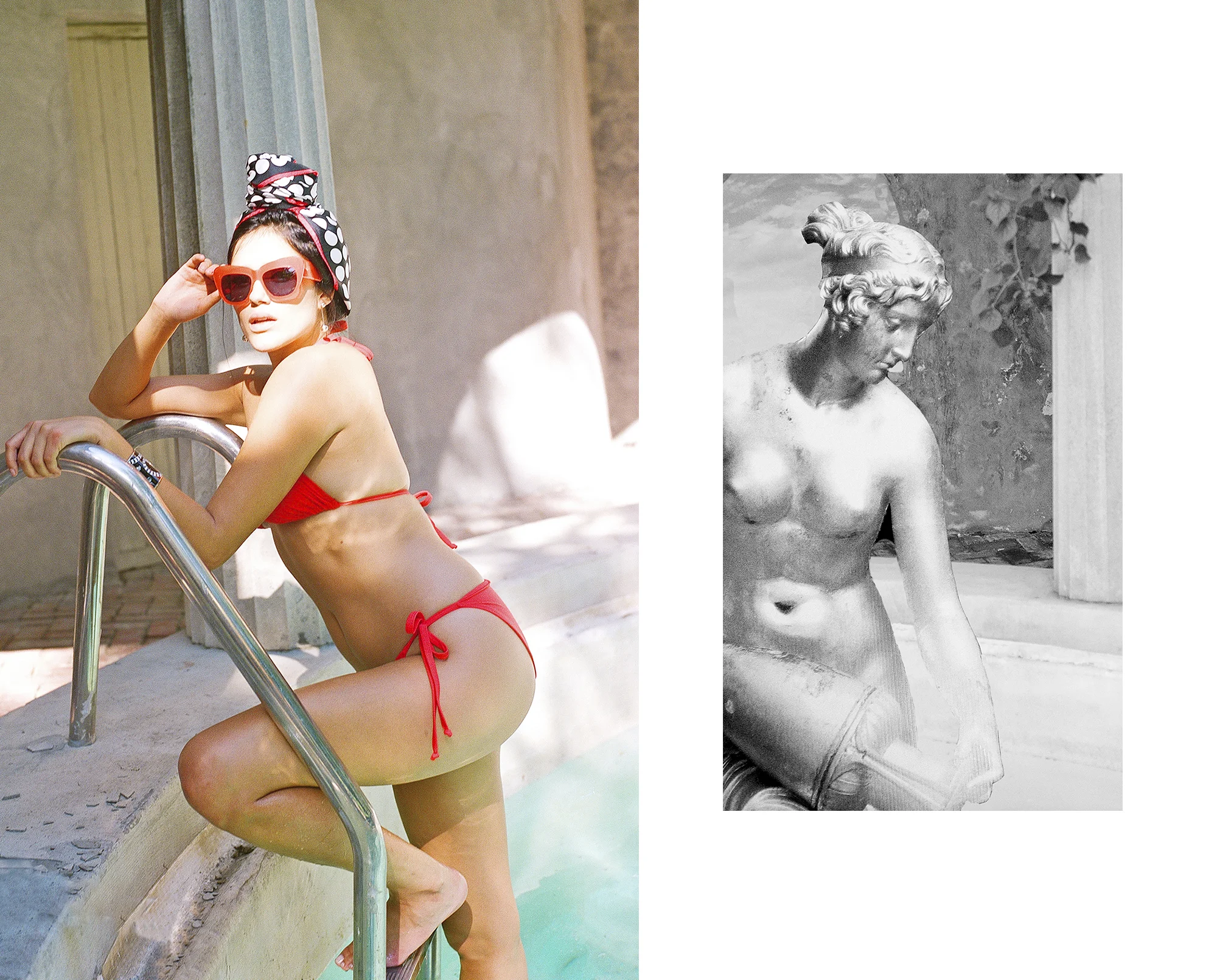 Audra Headscarf by Echo (available at Holt Renfrew) Sunglasses by Cutler & Gross Earrings by Lucia Rose Cuff by Hermes