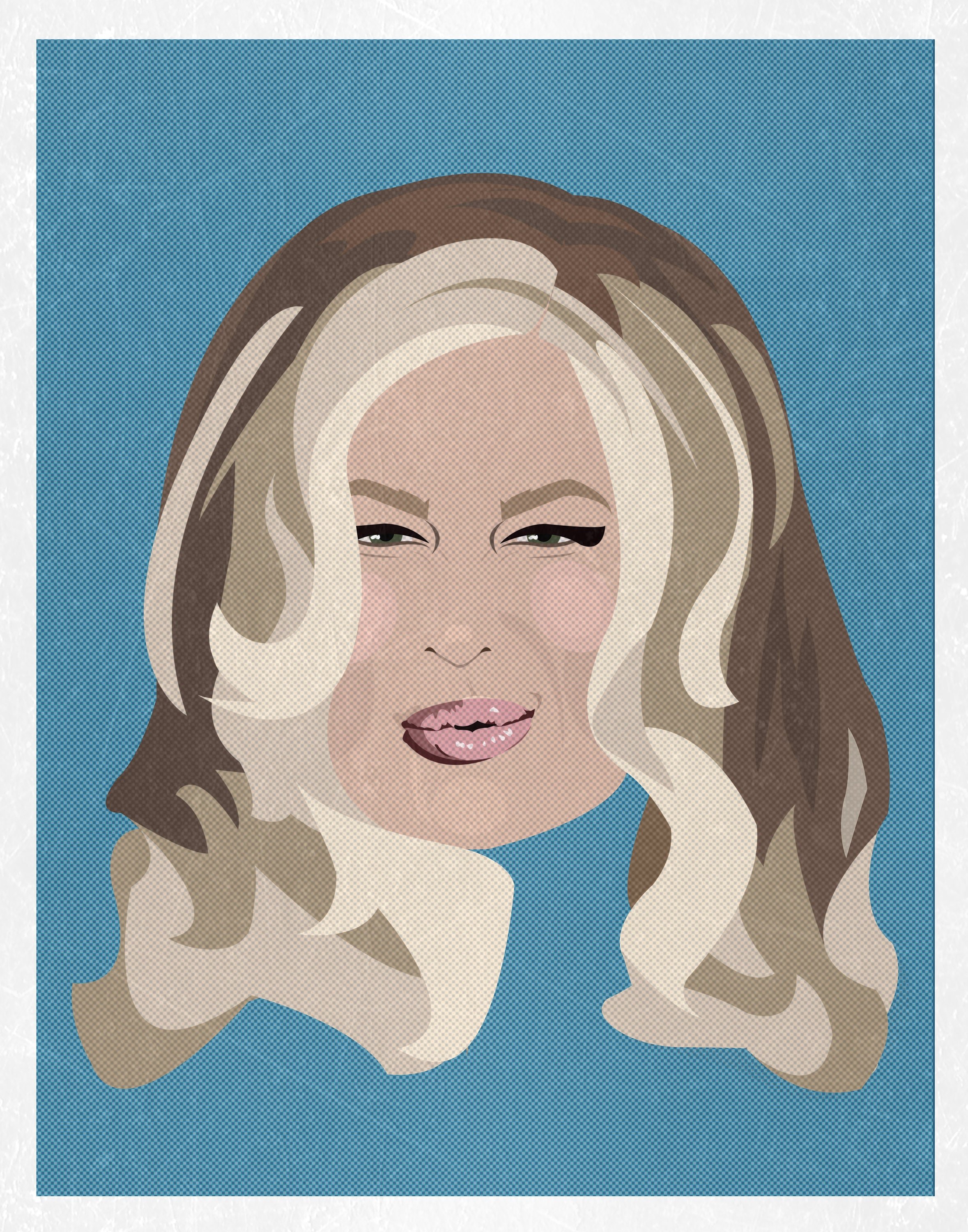 Minimalist Print inspired by the one and only Jennifer Coolidge