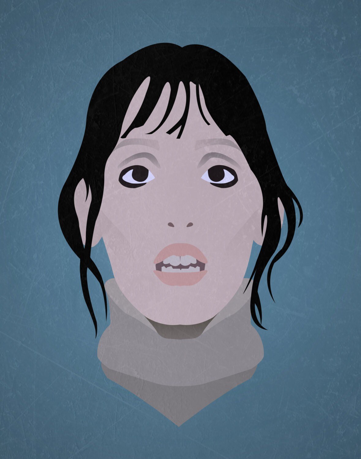 Minimalist design inspired by Wendy Torrance from "The Shining"