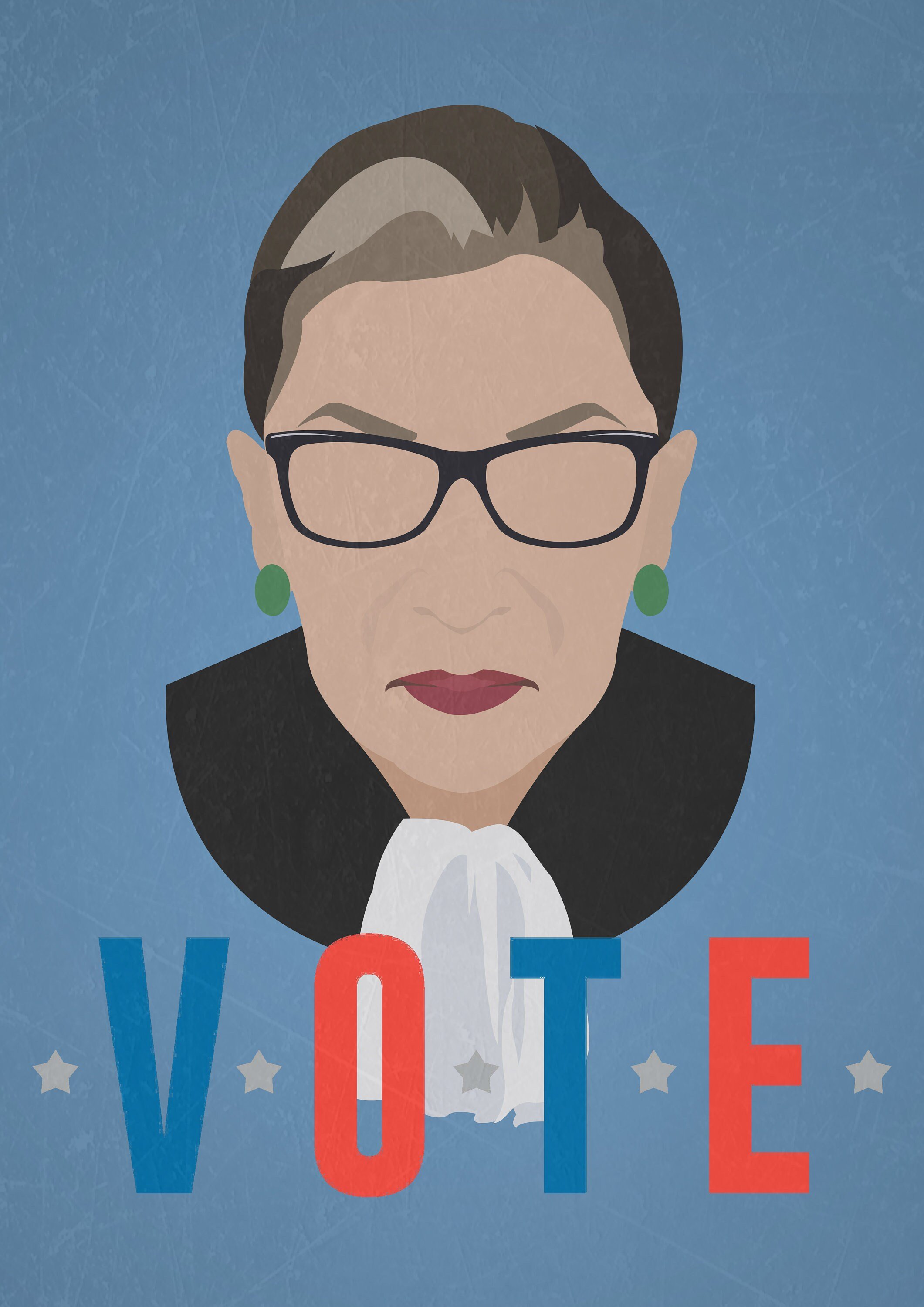 Minimalist Print inspired by Ruth Bader Ginsgurg