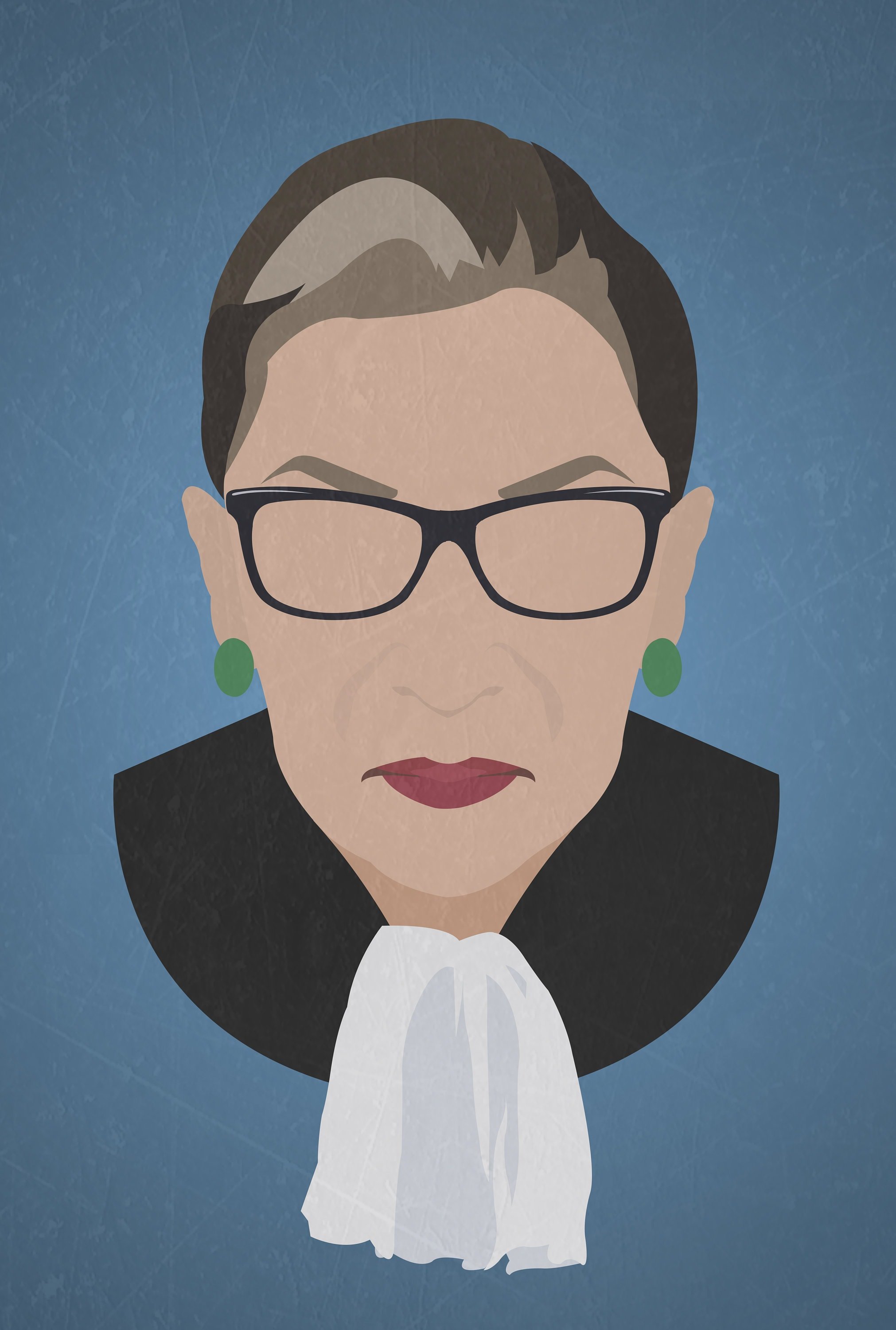 Minimalist Print inspired by Ruth Bader Ginsgurg