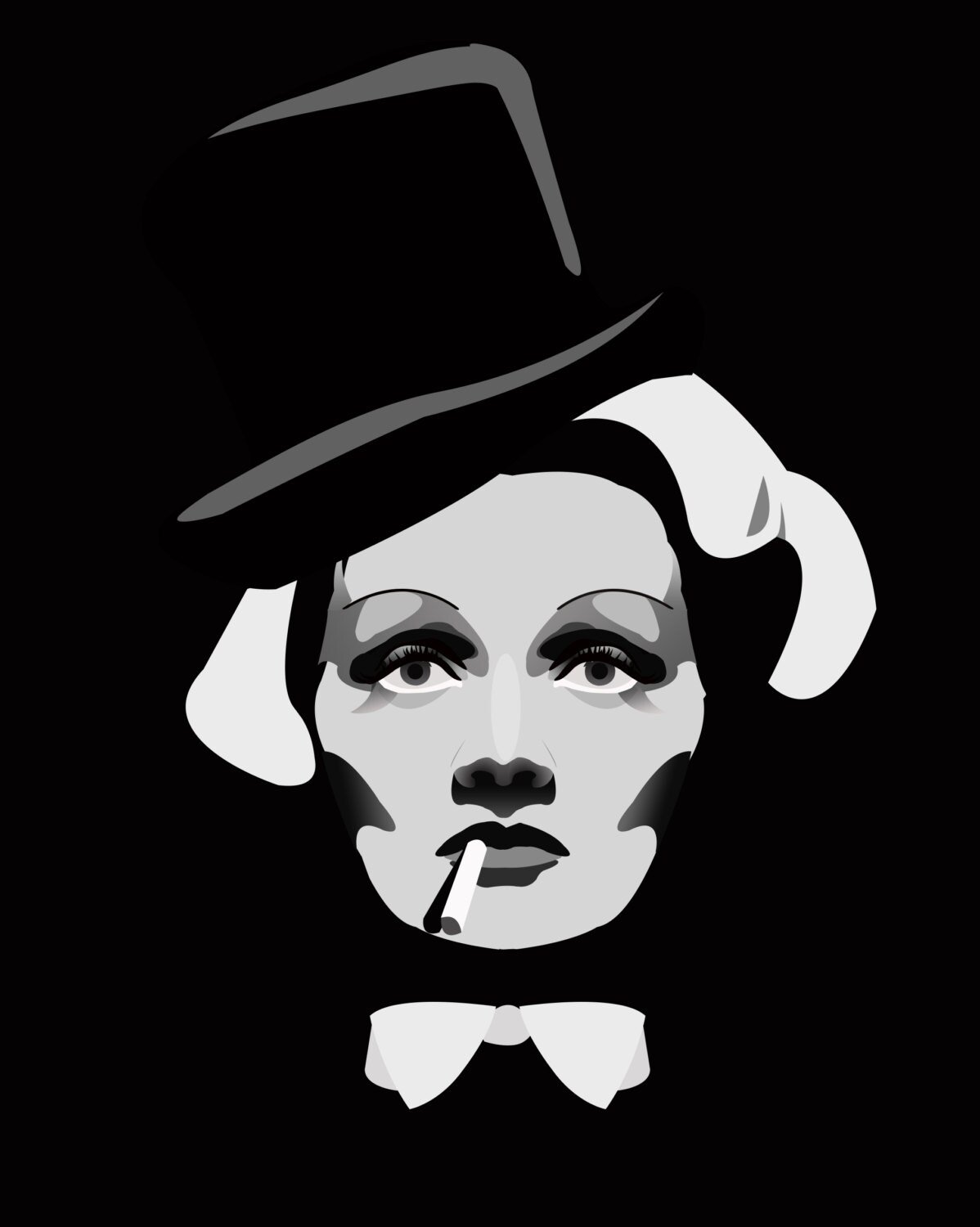 Minimalist Print inspired by Marlene Dietrich