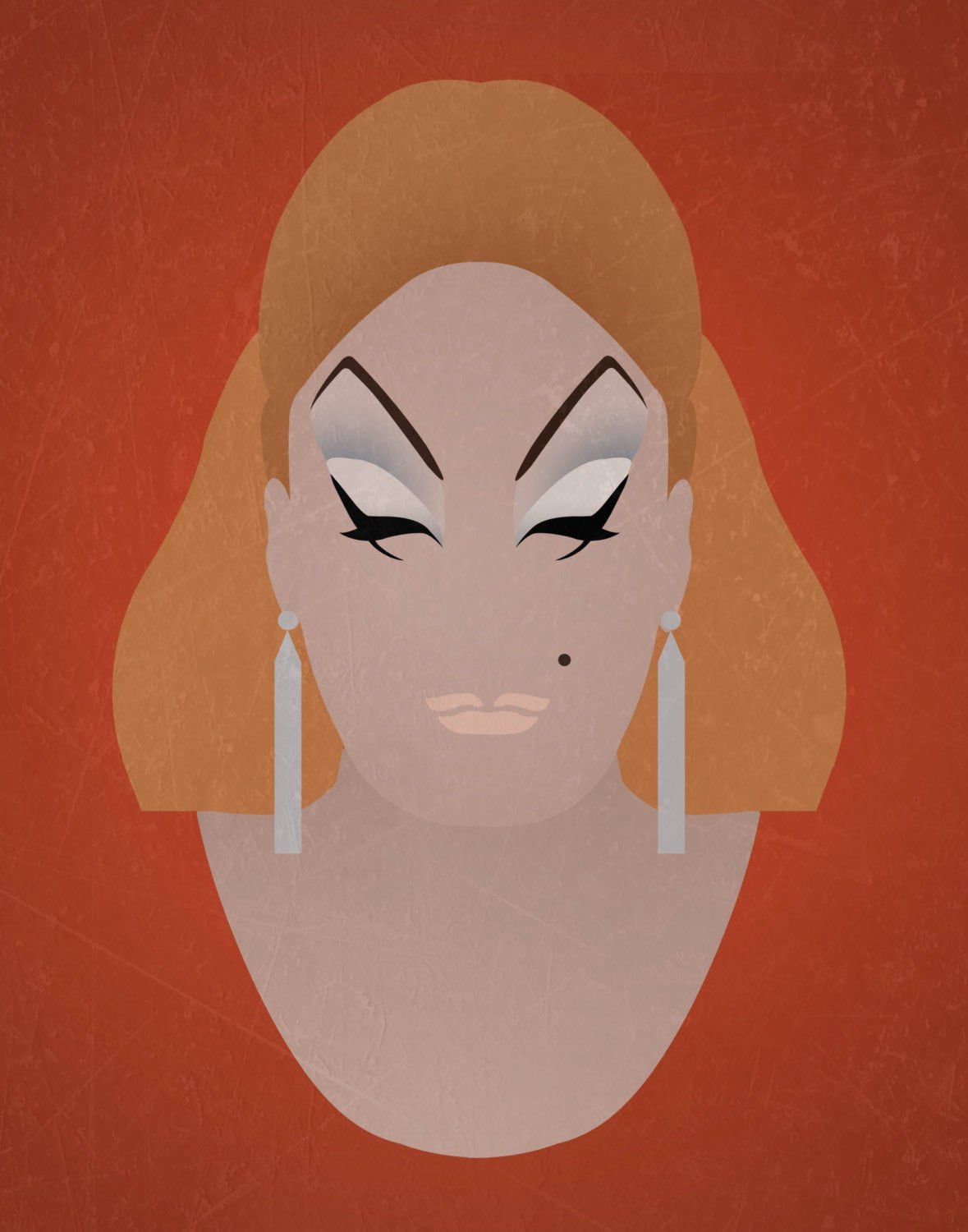 Minimalist Print inspired by Divine from Pink Flamingos