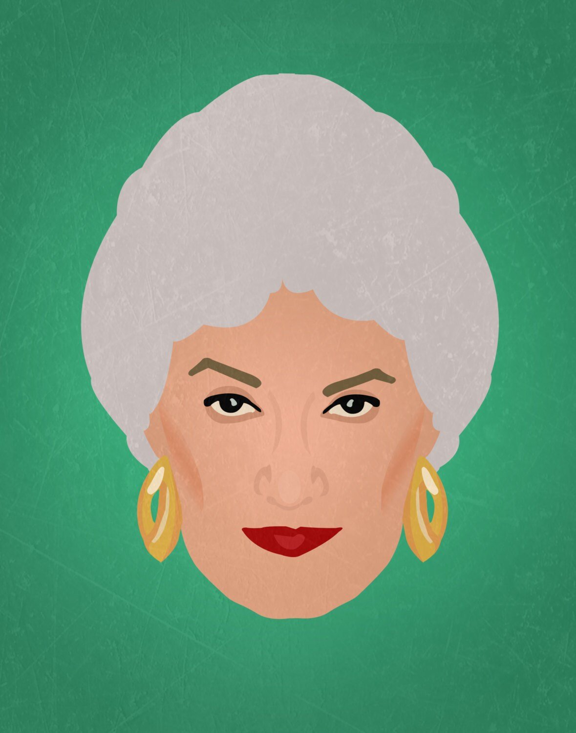 Minimalist Print inspired by Dororthy Zbornak from The Golden Girls