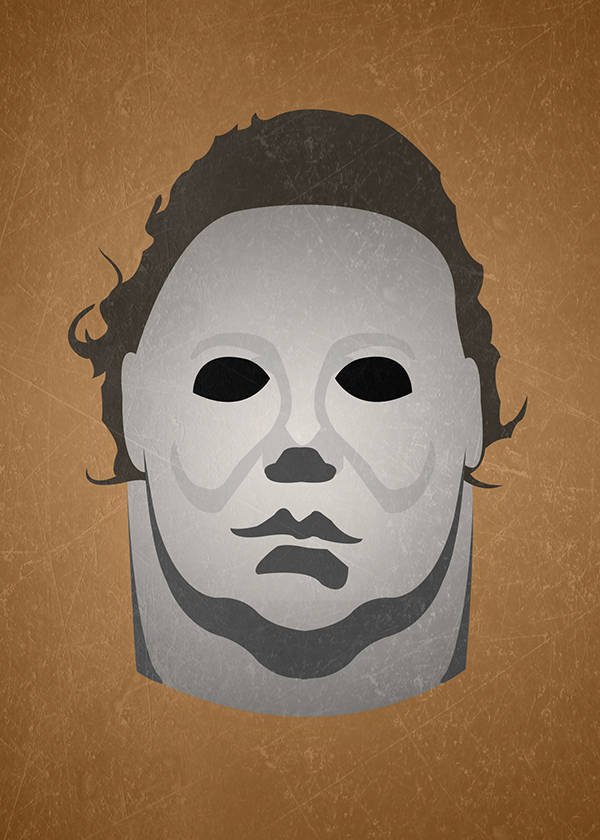Minimalist Print inspired by Michael Myers from "Halloween"