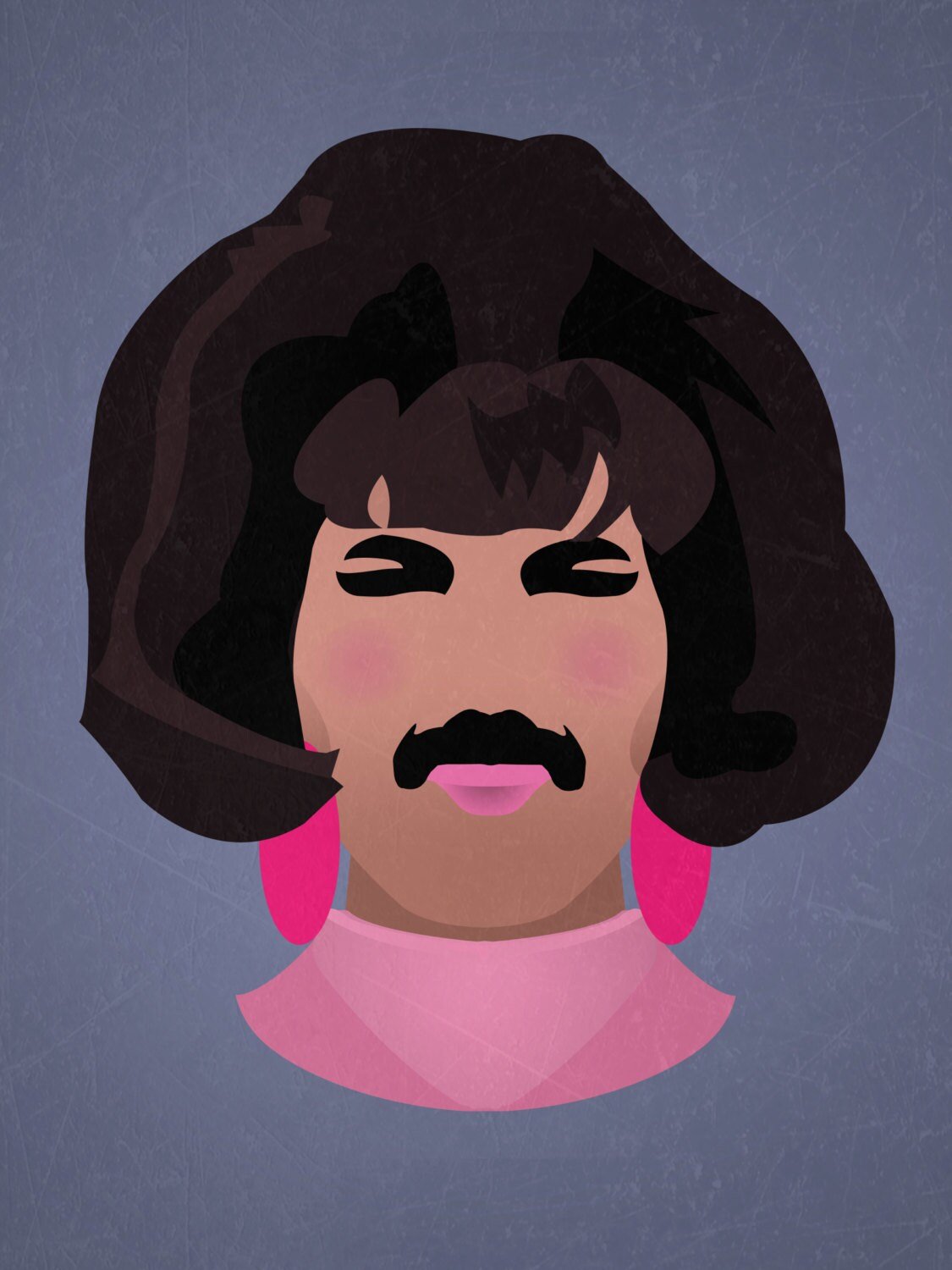 Minimalist Print inspired by Freddie Mercury and Queen's "I want To Break Free"
