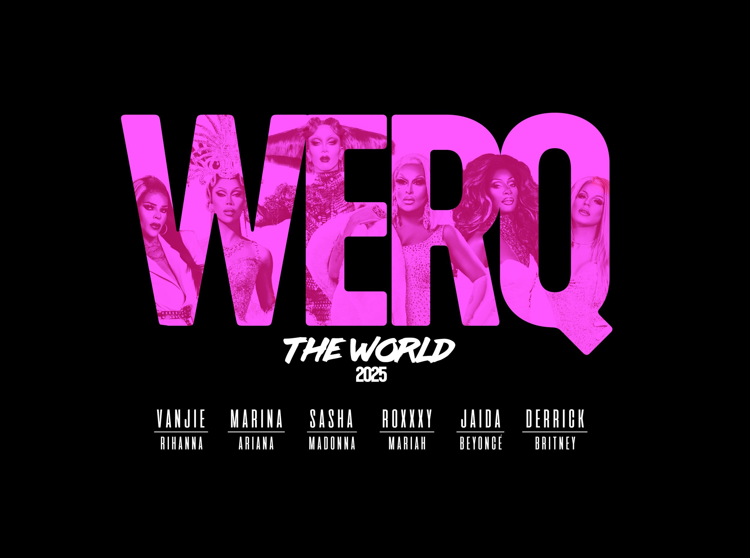 Werq The World 2025 Tour Tshirt Design