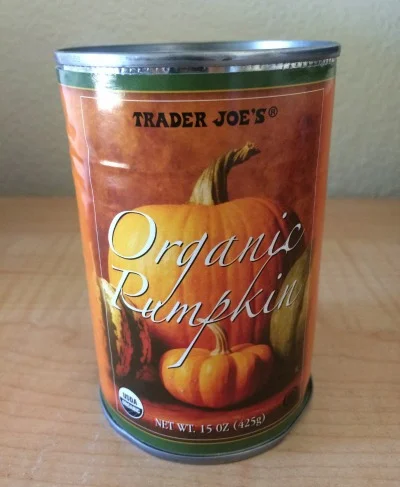 Choose organic pumpkin (not "pumpkin pie filling")