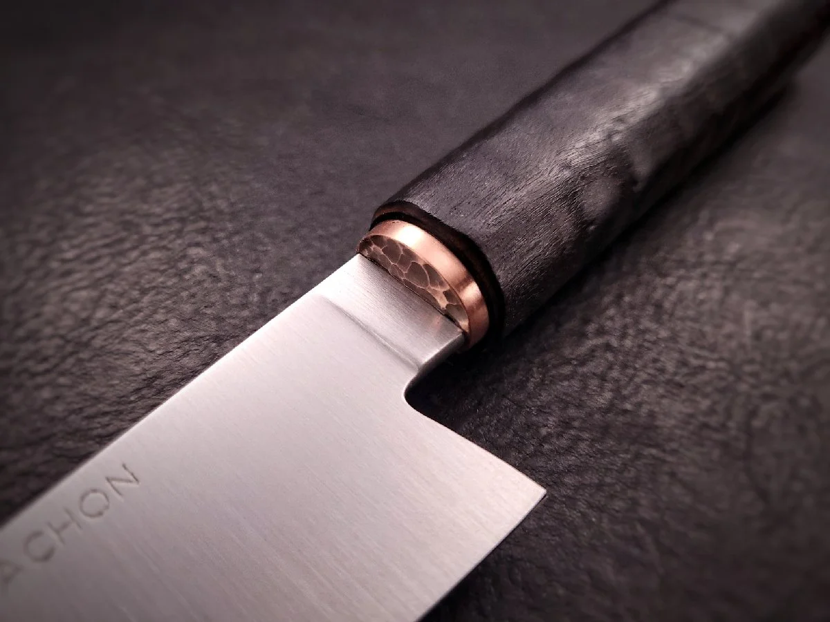 5.5" Nitro-V Utility Knife w/ shou sugi ban handle — Vachon Knives