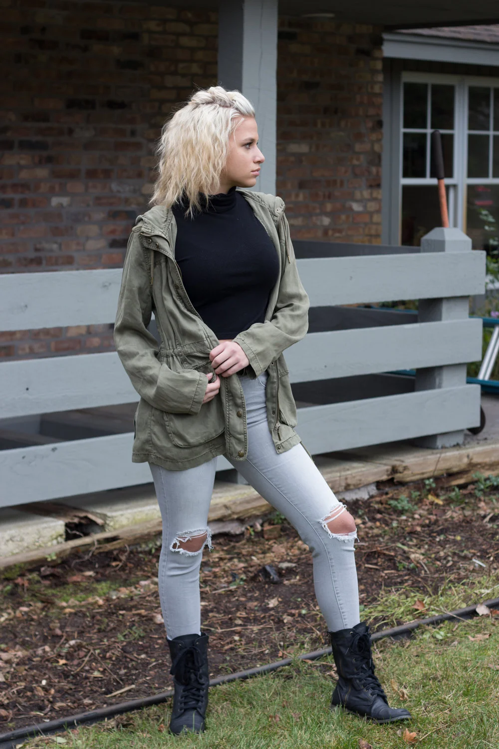 Model With Platinum Hair Minneapolis