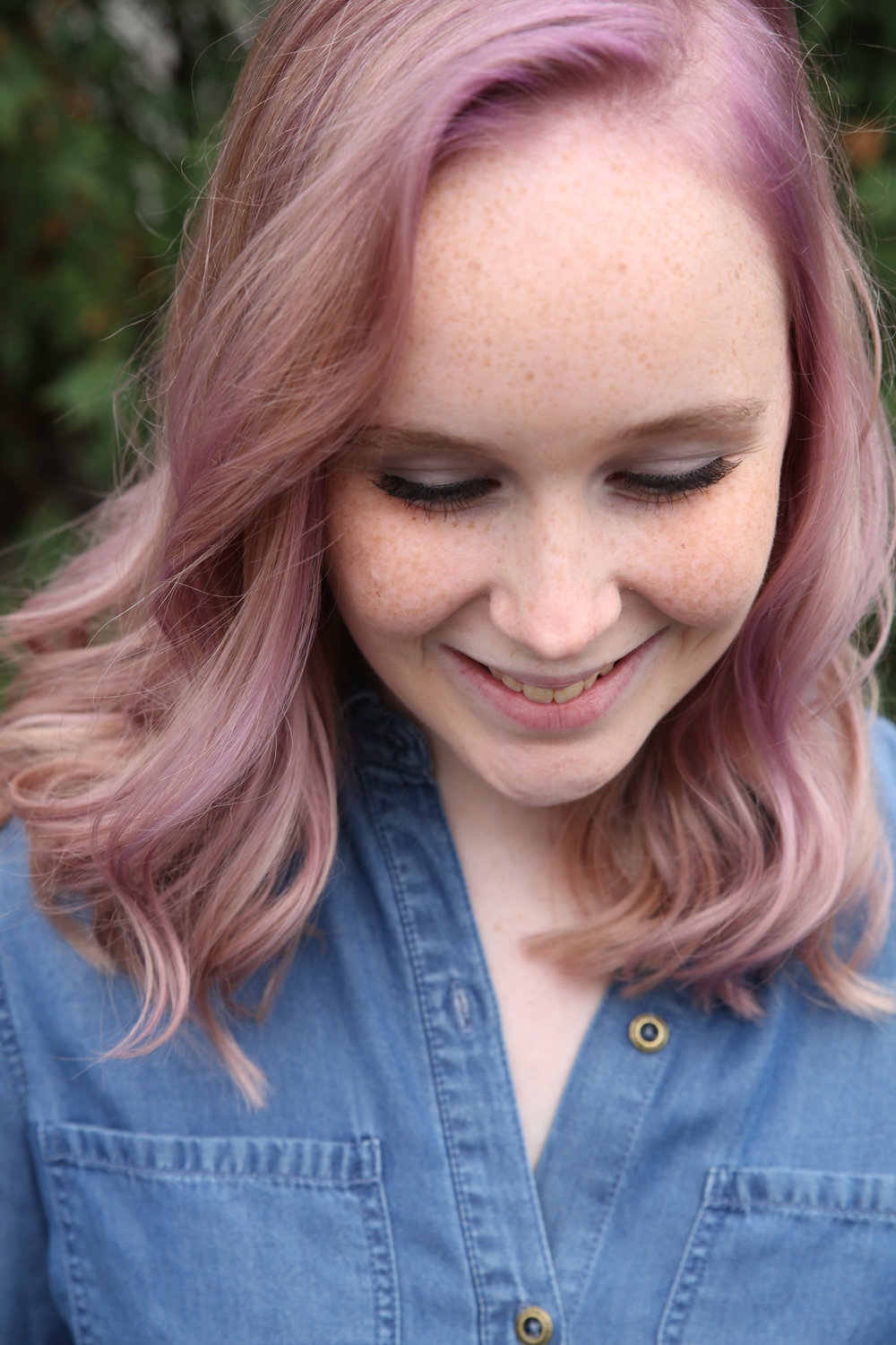 purple hair color wavy minneapolis primp salon