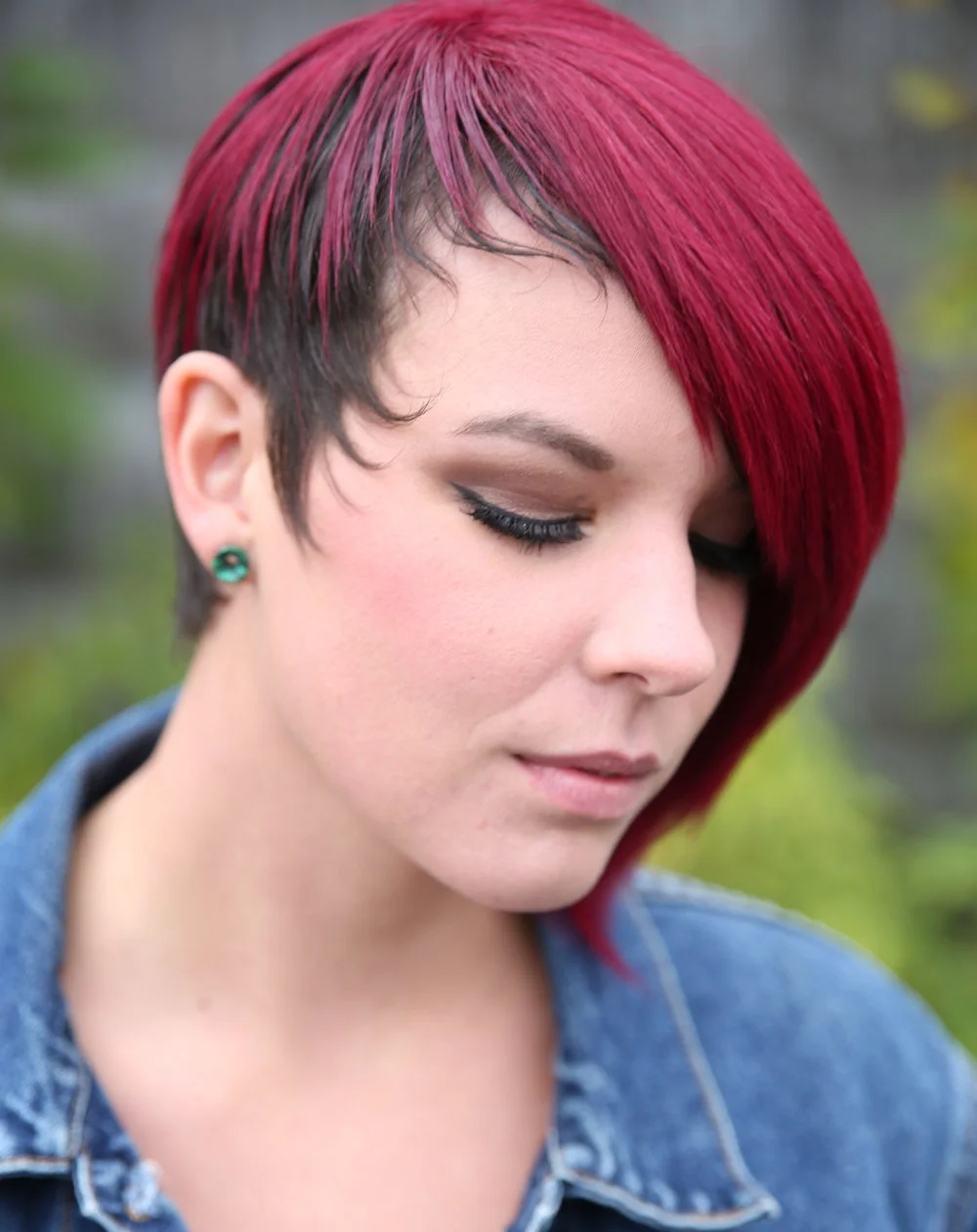 red hair short minneapolis salon