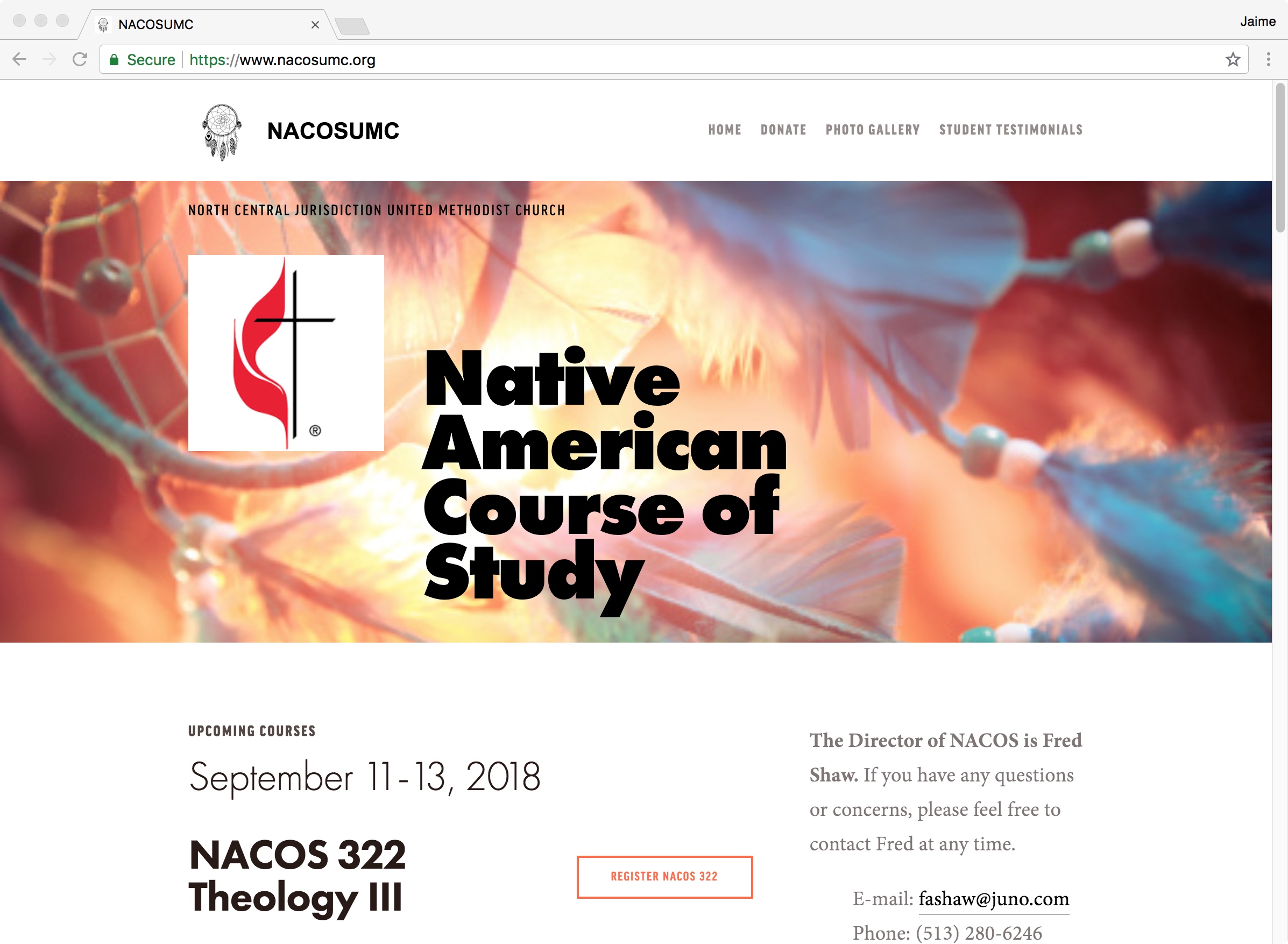 Native American Course of Study - Live
