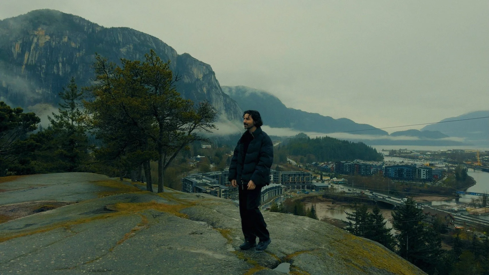 a rainy drive to whistler