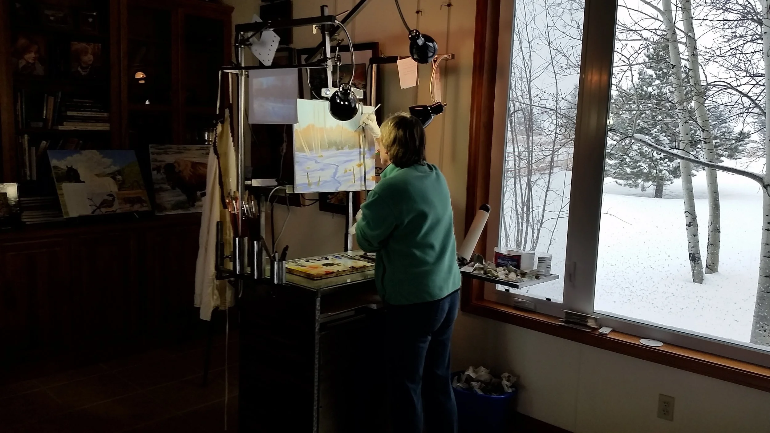Winter work, winter art