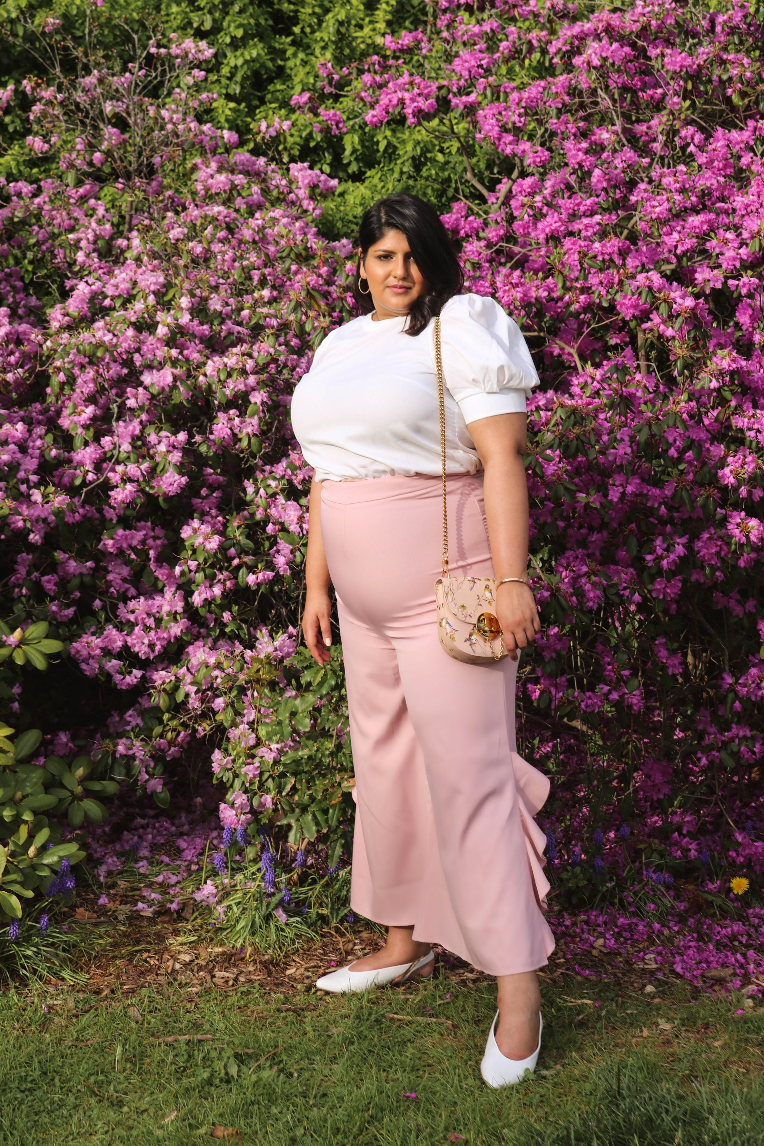 Frilled Pink Pants — The Prep Gal