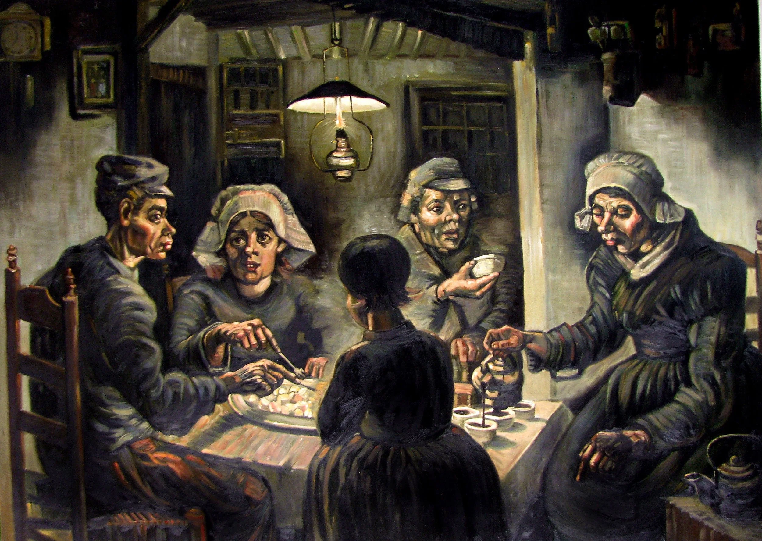 «Los comedores de patatas» de Vincent Van Gogh