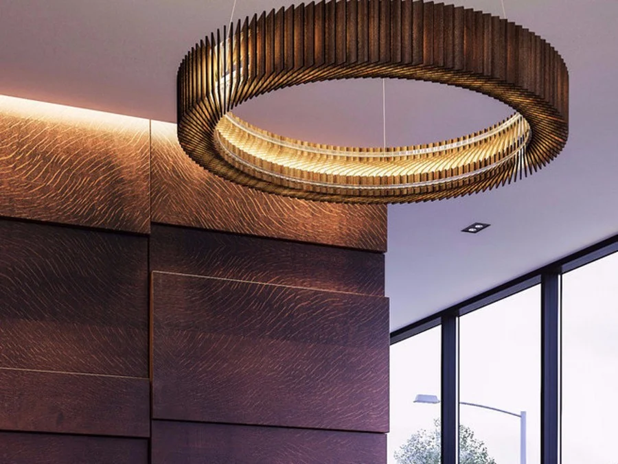 OAK CHANDELIER