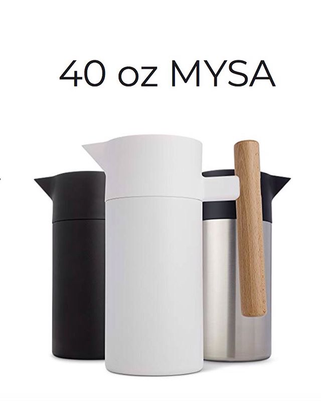 Large Thermal Coffee Carafe Vacuum Carafes With Removable Tea Infuser and Strainer Black Double Walled Thermal Pots For Coffee and Teas by Hastings Collective Stainless Steel 68 Oz.