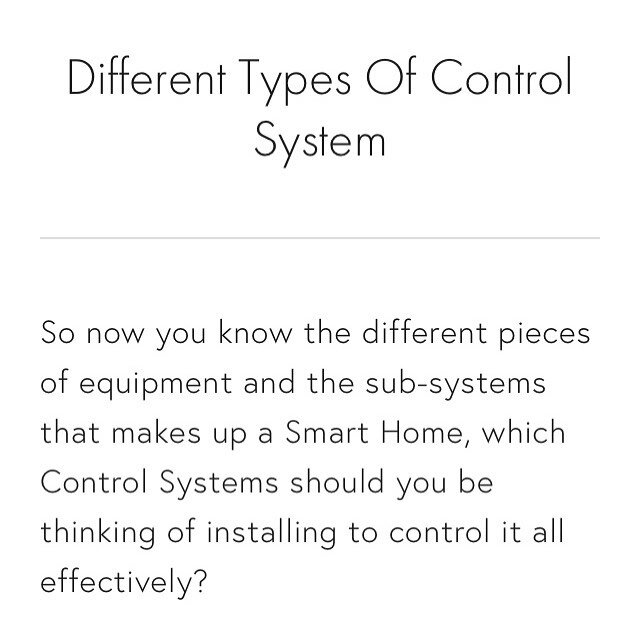 What Smart Home Control System should you choose? Read Part 4 of our Guide to find out: https://www.intelligentinstallations.co.uk/part-4