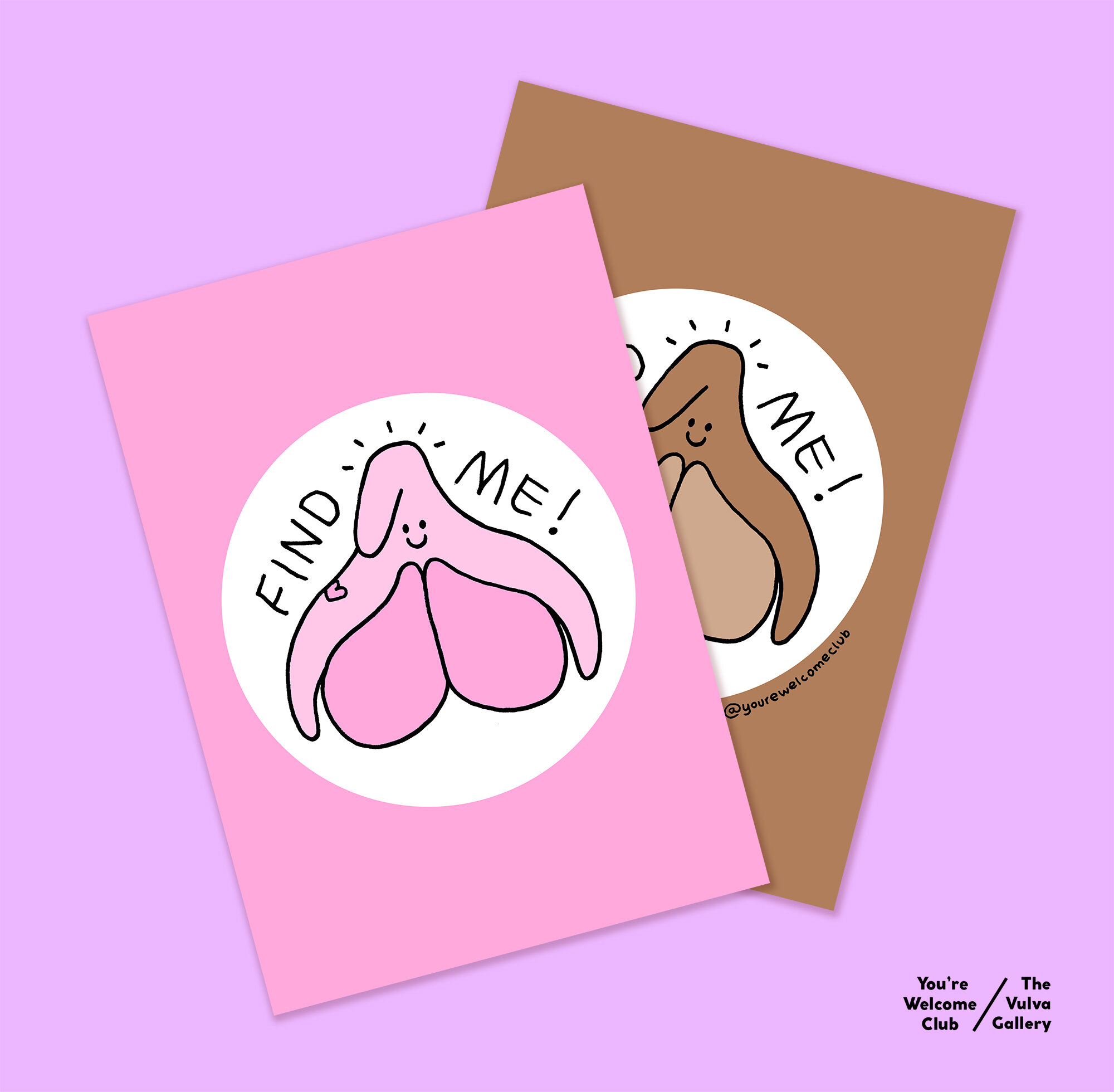 Find Me Clitoris Postcards — The Vulva Gallery