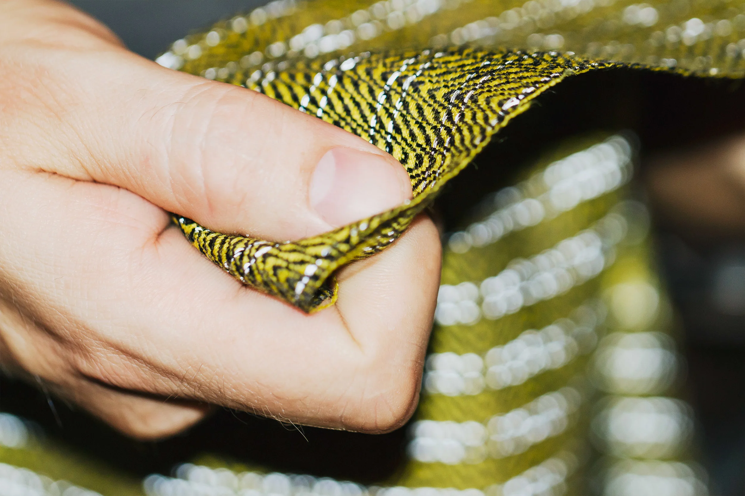 Vibrant Yellow Fabric