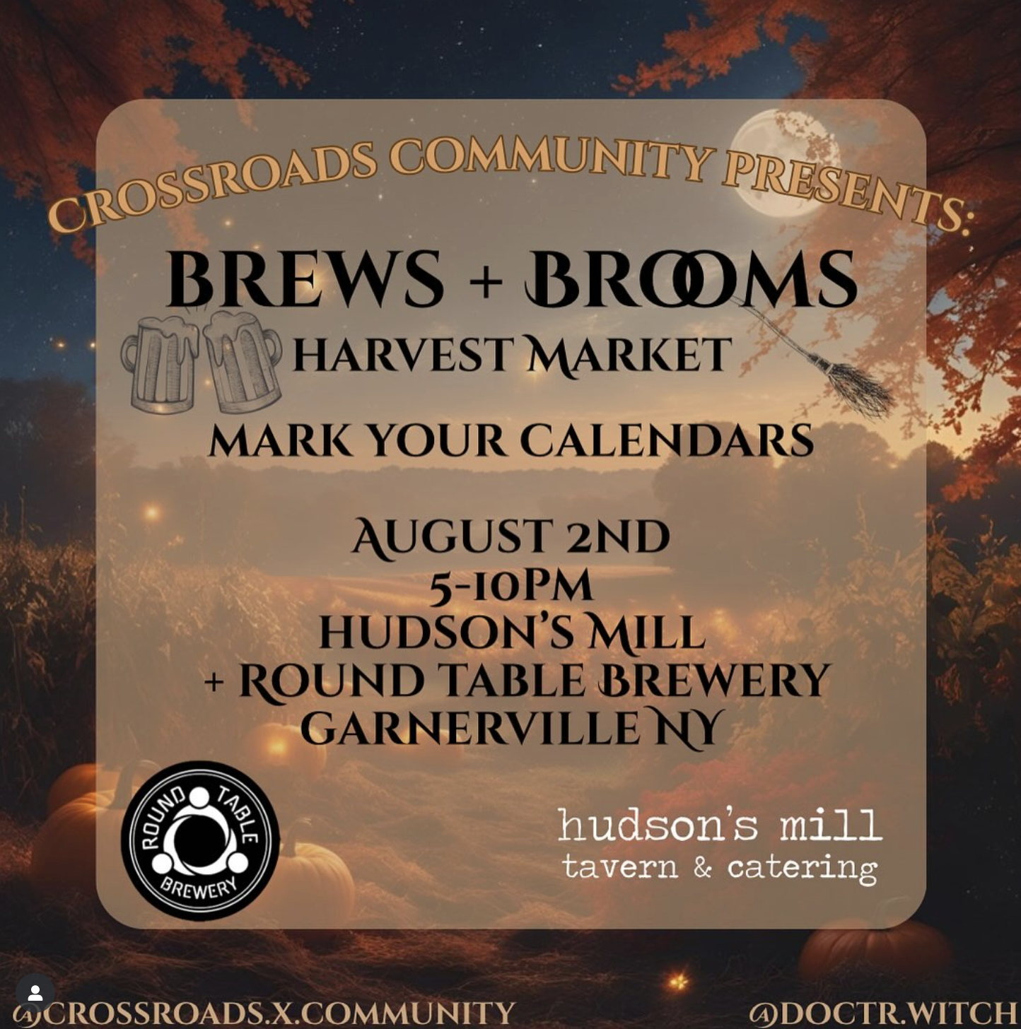 Brews + Brooms: Harvest Market