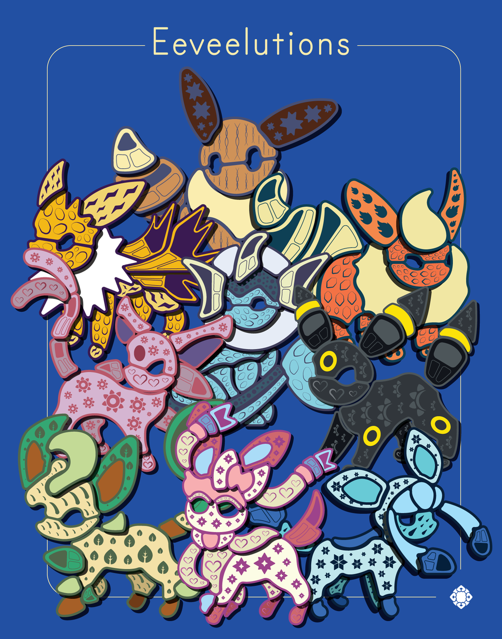 Pokemon Eeveelutions Print