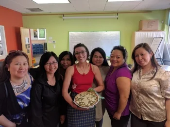 Can't even tell you how cute these women were and how excited they were to try the recipe after. Swoon.
