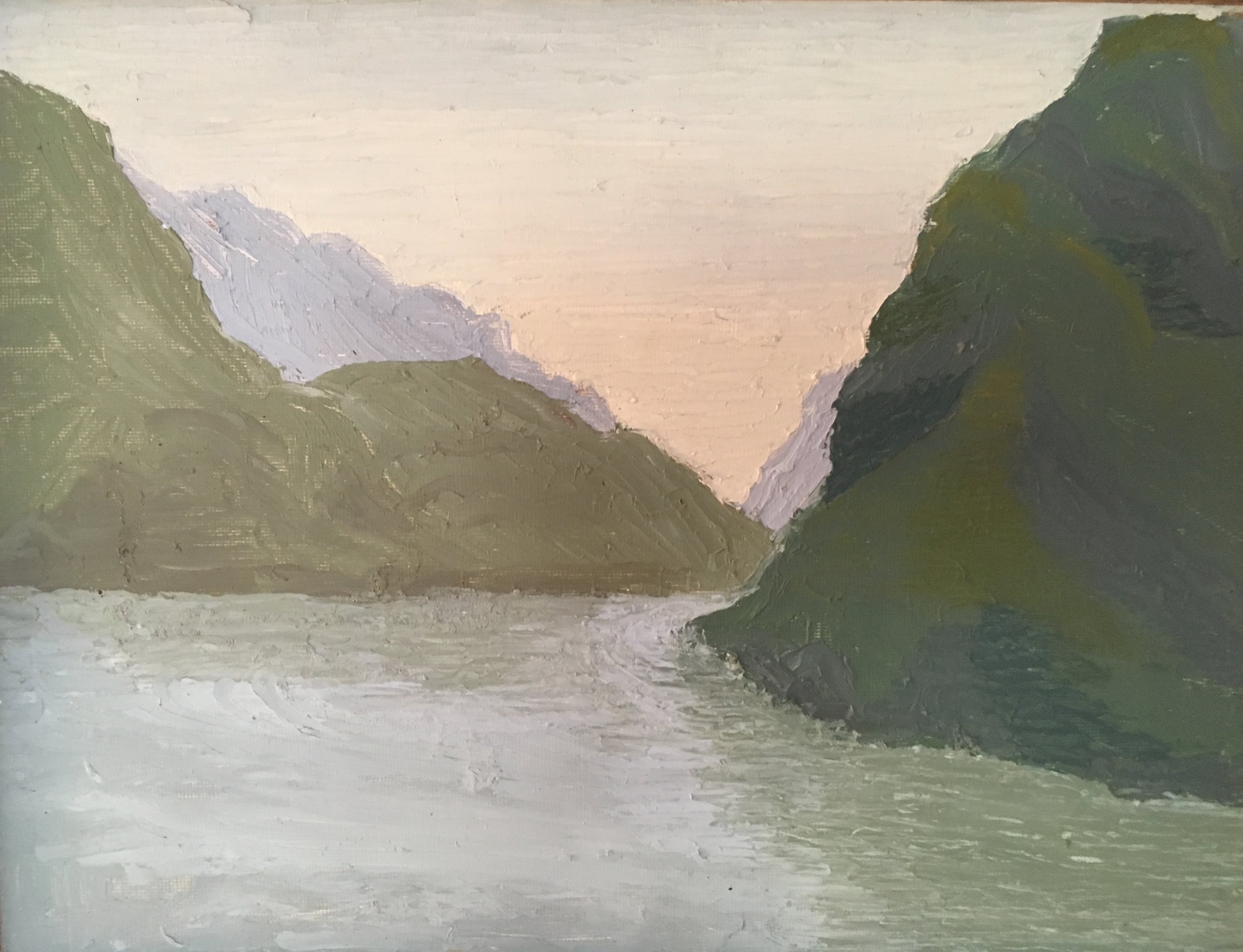  Lugano, Switzerland, oil on canvas 