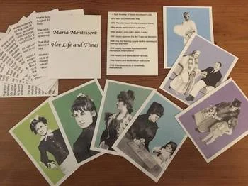 Maria Montessori Biography Cards