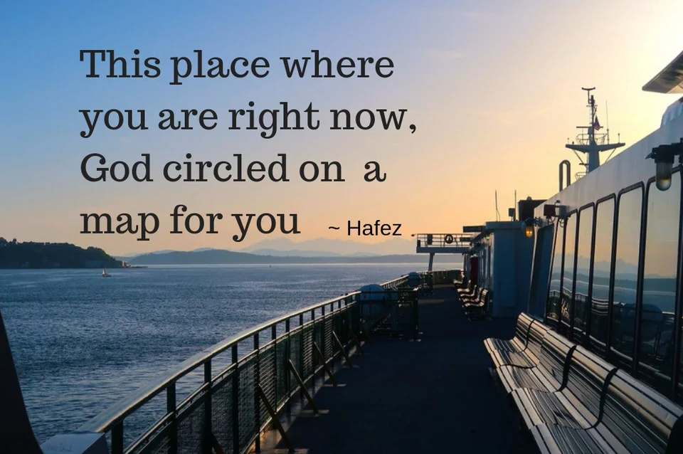 Photo: Aaron Dowd, May 2018. Poem by Hafez , 14th century .