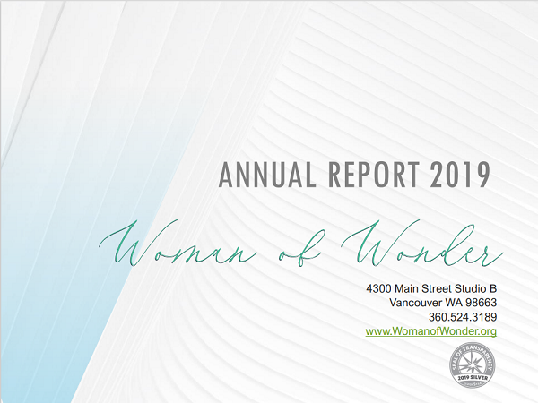 2019 Annual Donors Report - Woman of Wonder 501(c)(3)