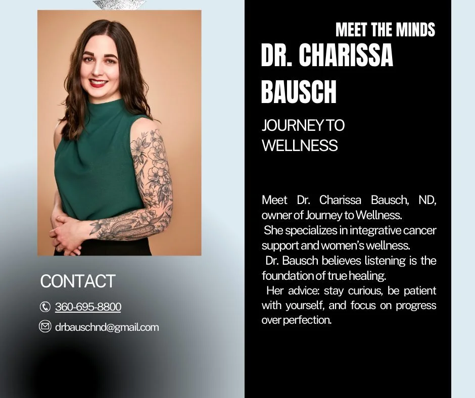 Social Media Post

💼✨ Meet the Minds Monday Spotlight ✨💼

This week, we&rsquo;re honored to feature Dr. Charissa Bausch (@drcharissab) , ND, owner of Journey to Wellness. As a naturopathic doctor with nearly six years of experience, Dr. Bausch focu