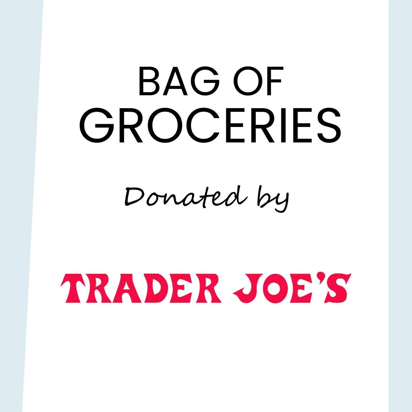 A BIG thank you to @traderjoes  Salmon Creek for donating a HUGE bag packed full of groceries, beverages, and even a cheerful plant for our raffle! Special appreciation to Mikala, who did an incredible job filling it to the brim with goodies. We&rsqu