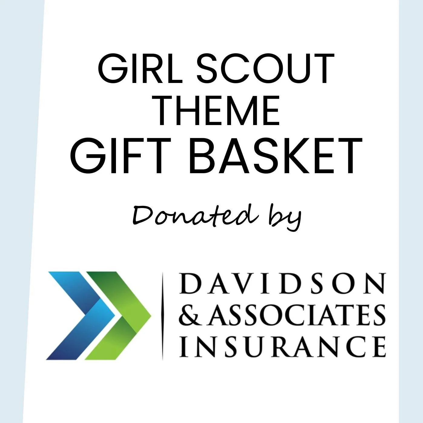 Thank you to  @davidsoninsurance for donating a fantastic box filled with Girl Scout Cookies and other goodies that @Kylie Burk stuffed in for our raffle! Your generosity adds fun (and a little sugar‑powered joy!) to our event. We appreciate your sup