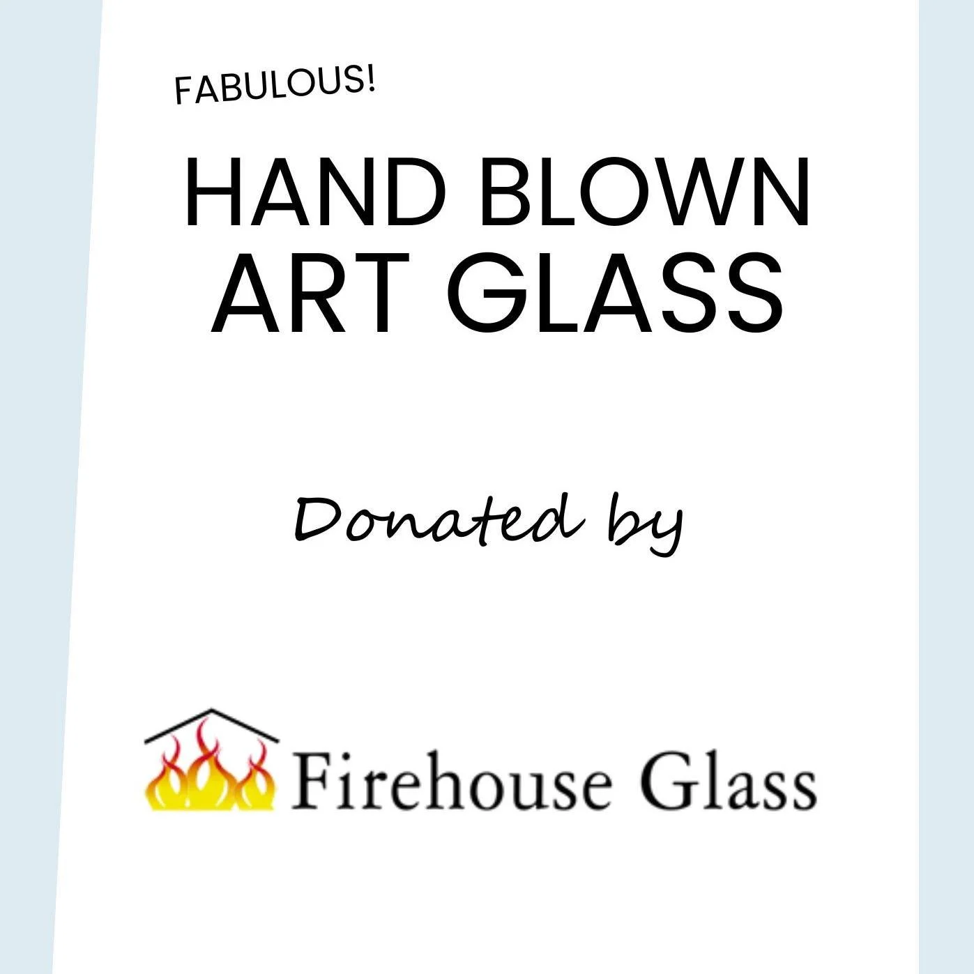 Thank you to @firehouseglass  for donating a stunning hand‑blown art glass vase from the Grandma&rsquo;s Couch series &mdash; a truly extraordinary $300 gift and helped us sell hundreds of raffle tickets! Your artistry, generosity, and connection to 