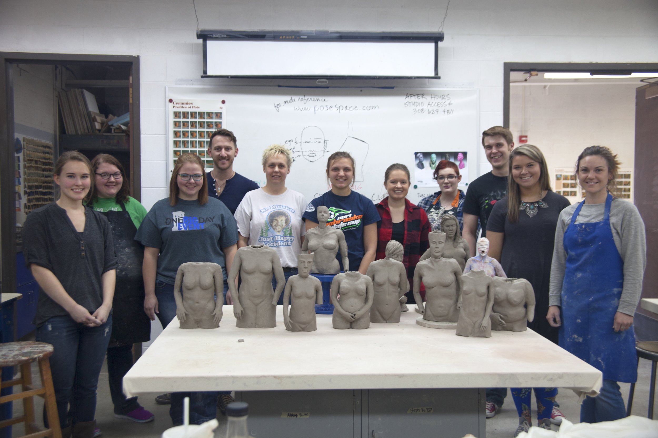 Mallory Wetherell of the University of Nebraska, Kearney brought me in to give a workshop for her ceramics students. We had a great time and the students did a really fantastic job.