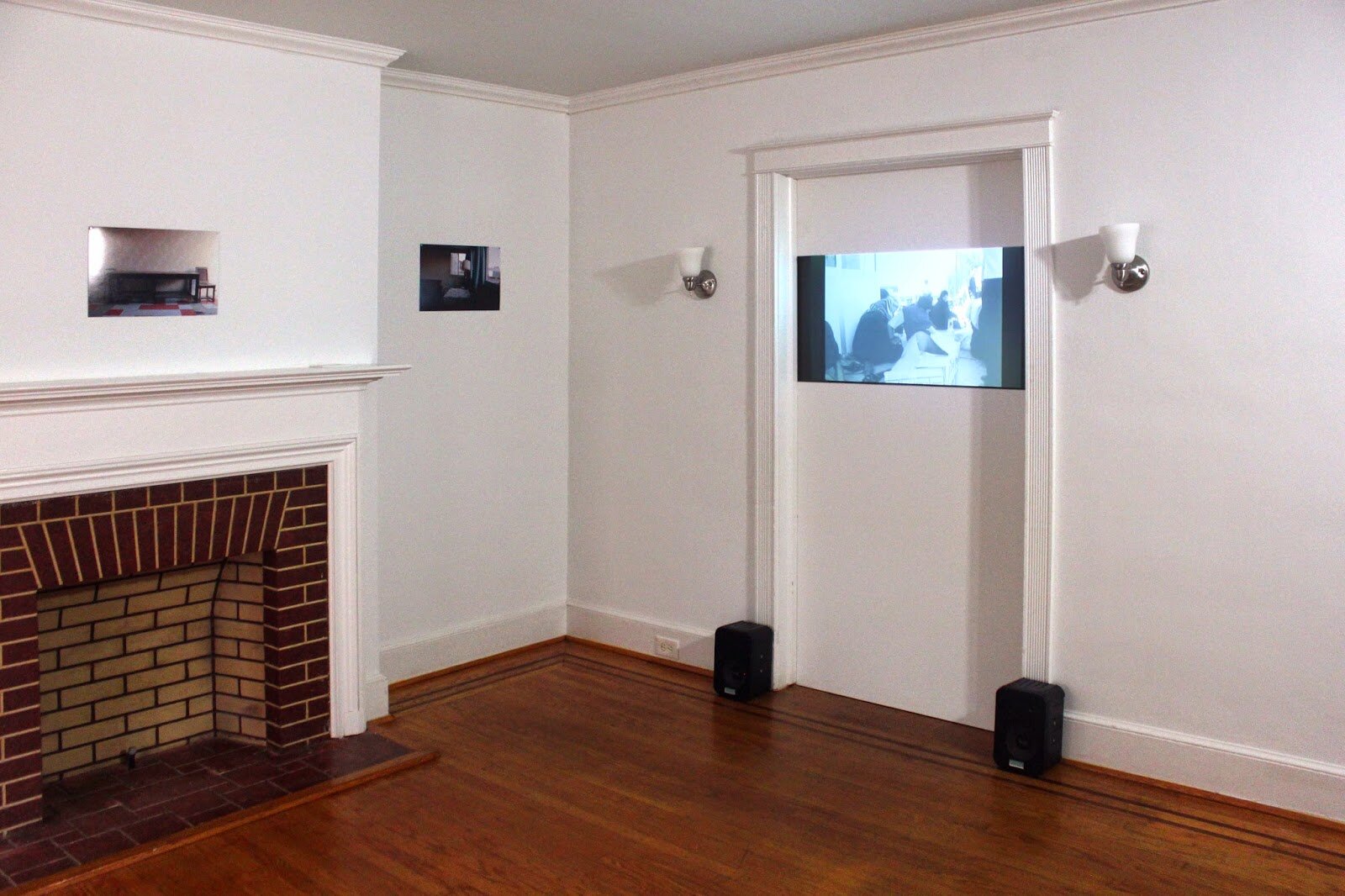  installation view with photographs from&nbsp;  Chambres   &nbsp; (2005)&nbsp;and&nbsp;  Transit  &nbsp;(2004) 