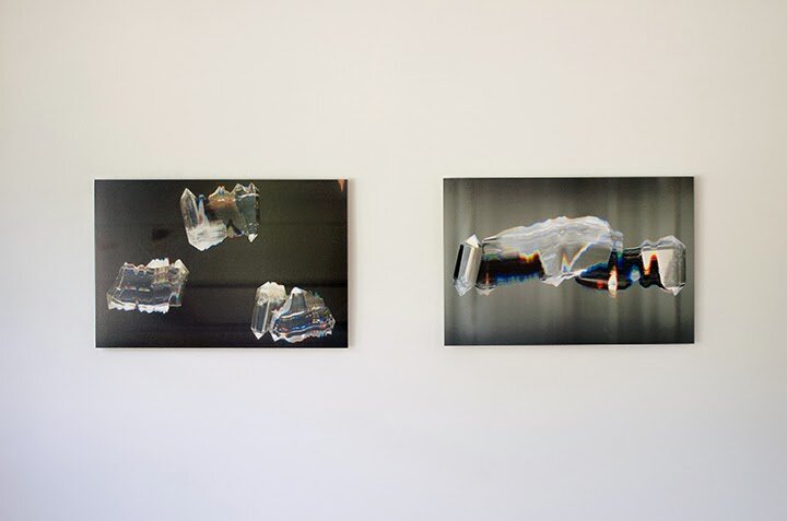 [both]&nbsp; Untitled composition with quartz crystal (after Marcel Vogel)&nbsp; (archival pigment print)&nbsp;2014 