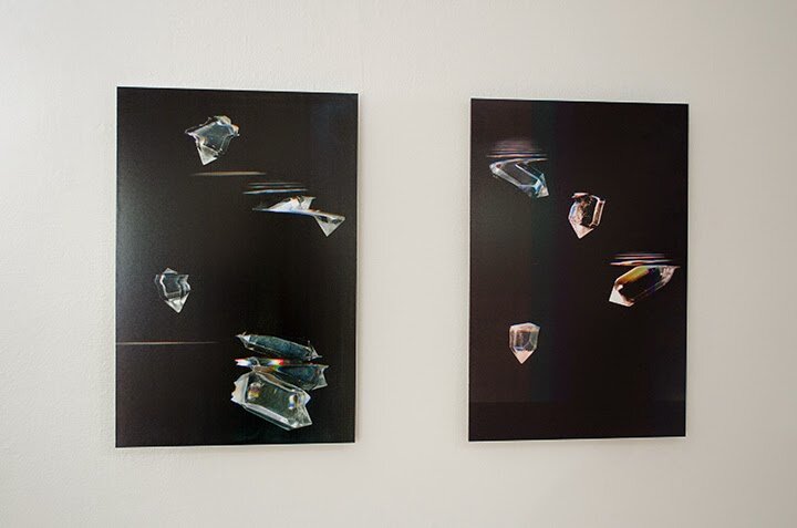  [both]&nbsp; Untitled composition with quartz crystal (after Marcel Vogel)&nbsp; (archival pigment print)&nbsp;2014&nbsp; 